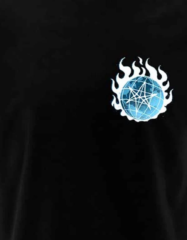 Bring Me The Horizon T Shirt Globe Band Logo Official Mens Black