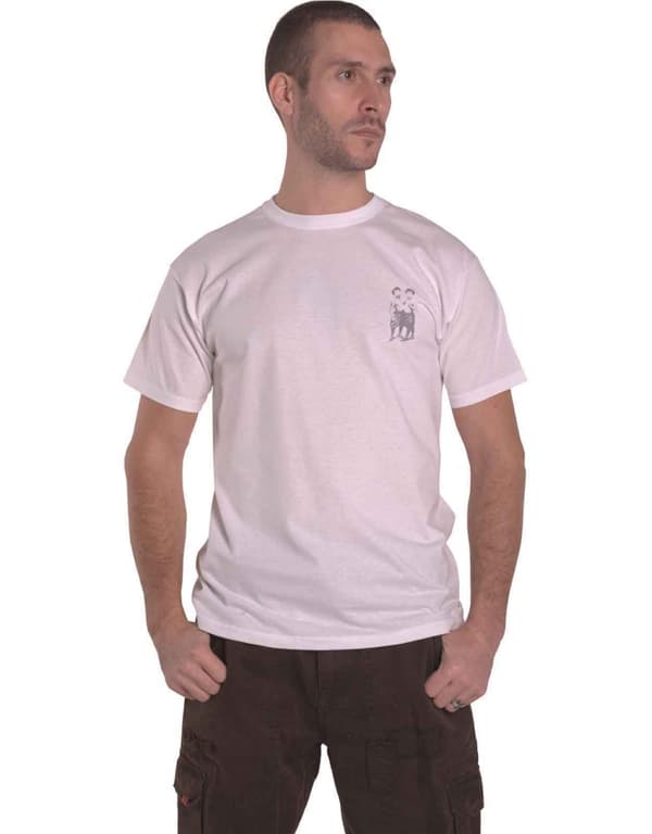 Korn T Shirt Requiem Twins Pocket Band Logo Official Mens White White Large