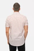 Miniatyrbild 4 av 4: Queen Casual Shirt Logo Pattern Repeat Band Logo Official Mens White