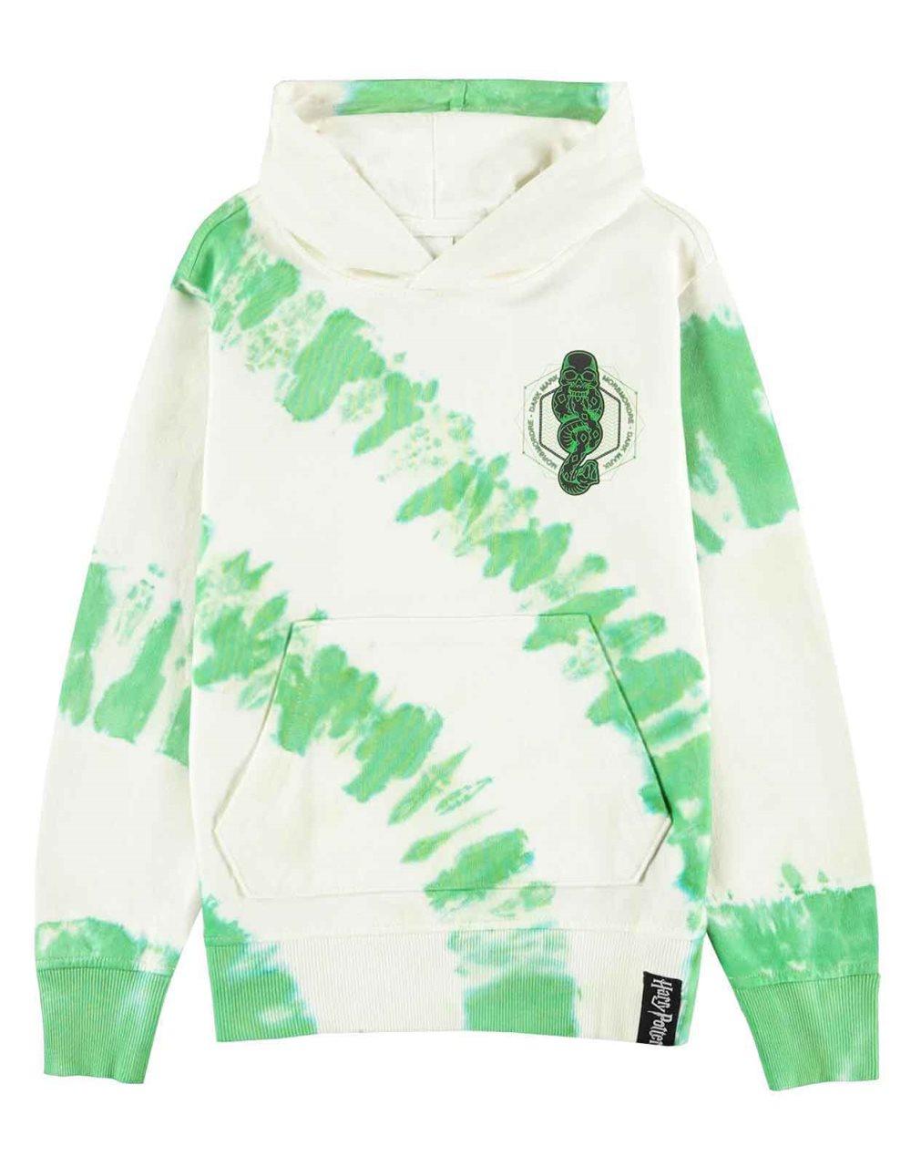 Harry Potter Kids Hoodie Wizards Unite Dark Mark Logo Official White Tie Dye