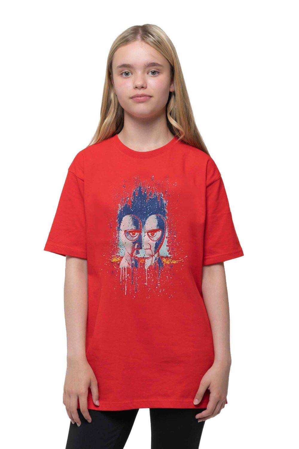 Pink Floyd Kids T Shirt Division Bell Drip Band Logo Official Red Ages 5-14 Yrs