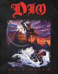 Miniatyrbild 2 av 2: Dio T Shirt Holy Diver Band Logo Official Mens Black