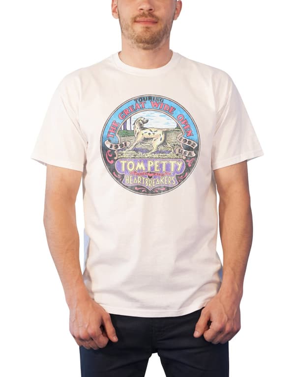 Tom Petty T Shirt Touring The Great Wide Open USA Official Mens White