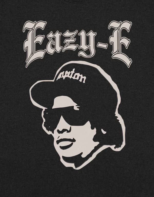 Eazy E T Shirt Vintage Face Logo Official Unisex Black