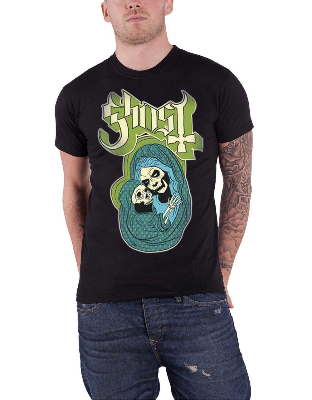 Ghost T Shirt Chosen Son Skeleton band Logo Official Mens Black
