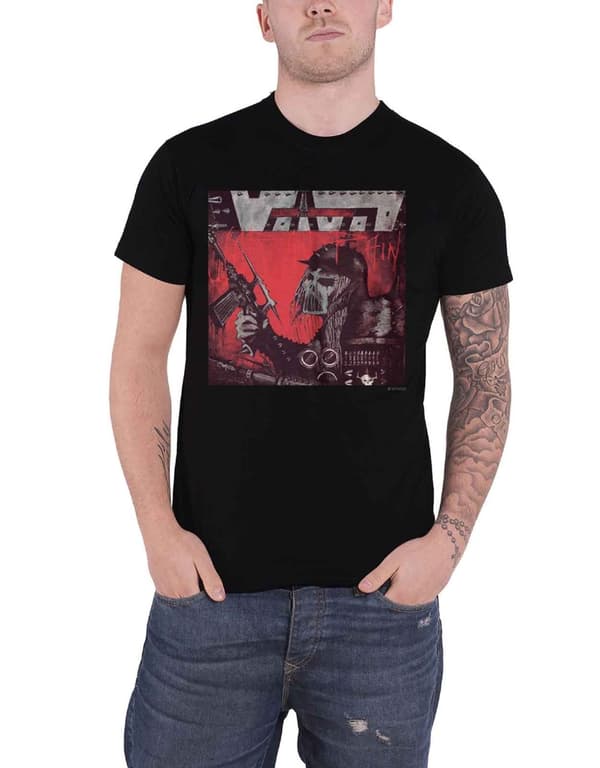 Voivod T Shirt War And Pain Band Logo Official Mens Black Black M