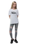 Miniatyrbild 2 av 4: The Beatles Kids T Shirt Drop T Band Logo Official White Ages 3-12 yrs