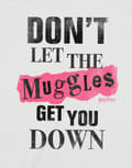 Miniatyrbild 3 av 4: Harry Potter T Shirt Muggles Clippings Logo Official Unisex White