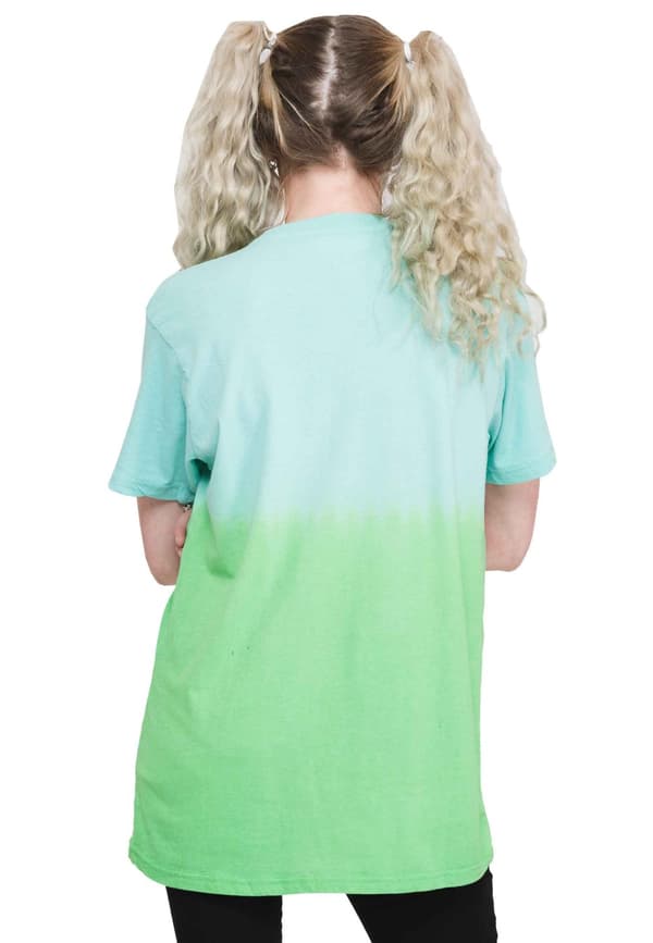 Sex Pistols T Shirt NMTB Japan Flyer Band Logo Official Unisex Dip Dye Green