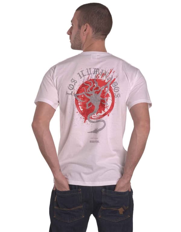 Resident Evil T Shirt Los Iluminados Logo Official Mens White M