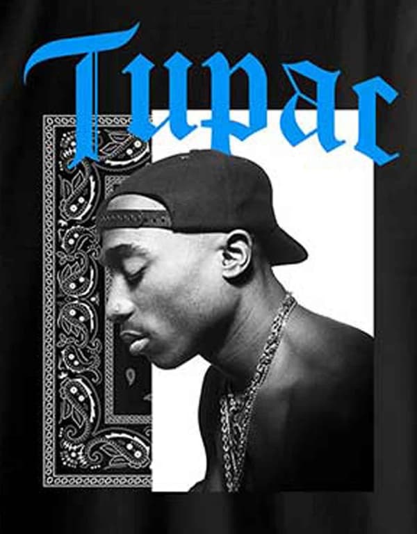 Tupac T Shirt Only God Can Judge Me Logo Official Mens Black