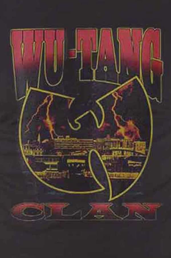 Wu-Tang Clan T Shirt Lightning Infill W Band Logo Official Mens Black
