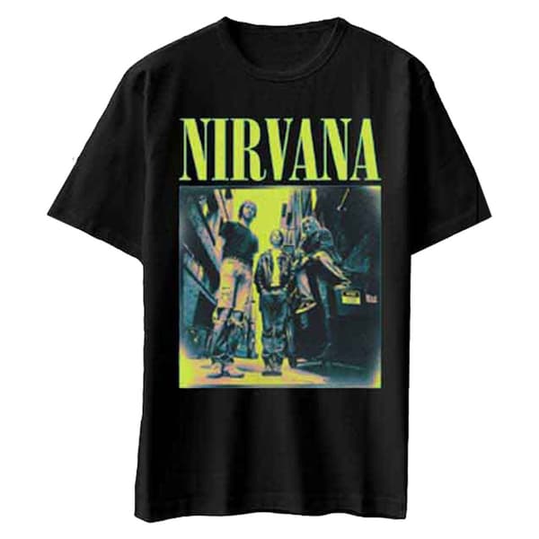 Nirvana T Shirt Kings of The Street Band Logo Official Mens Black