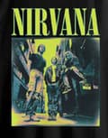 Miniatyrbild 3 av 3: Nirvana T Shirt Kings of The Street Band Logo Official Mens Black