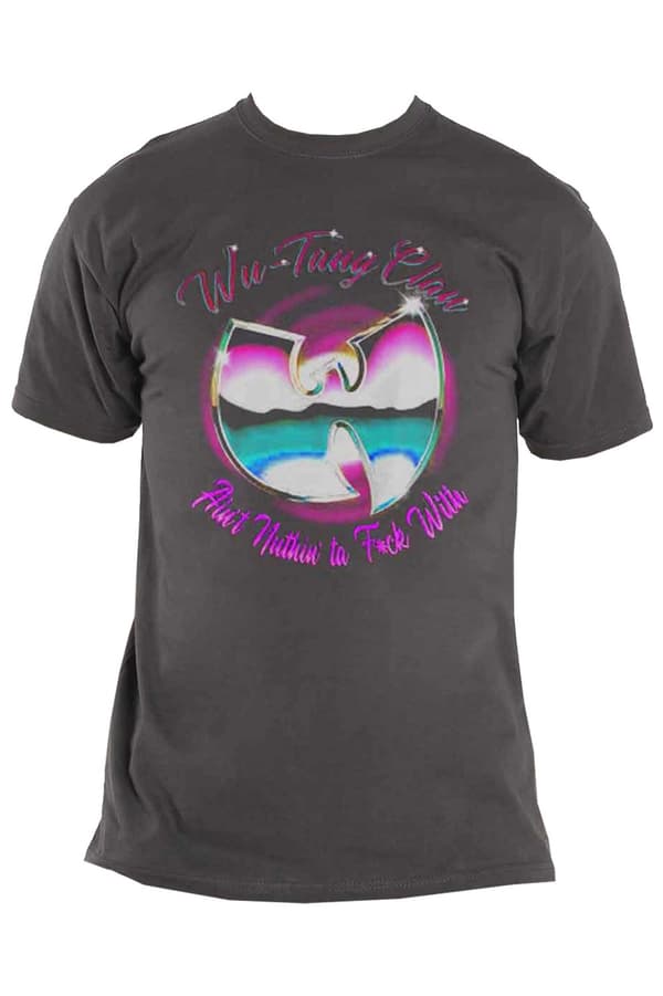 Wu-Tang Clan T Shirt Aint Nuthing Ta F Wit Band Logo Official Mens Black