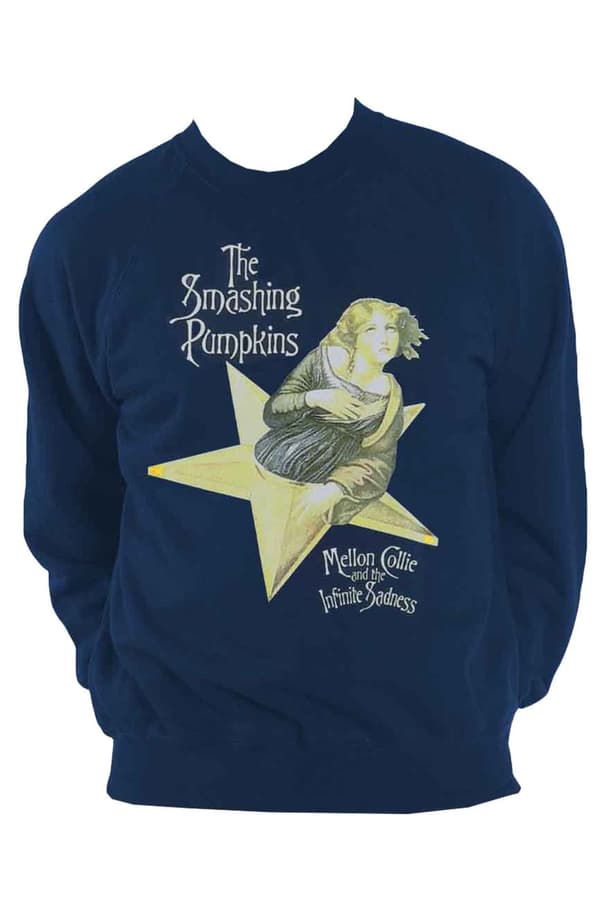 The Smashing Pumpkins Sweatshirt Mellon Collie Official unisex Navy Blue