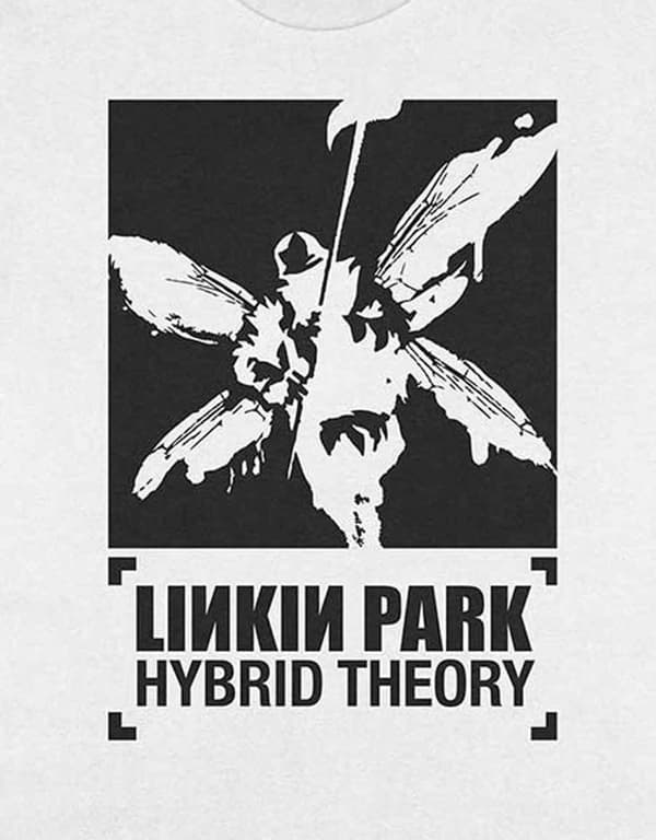 Linkin Park T Shirt Soldier Hybrid Theory Band Logo Official Unisex White