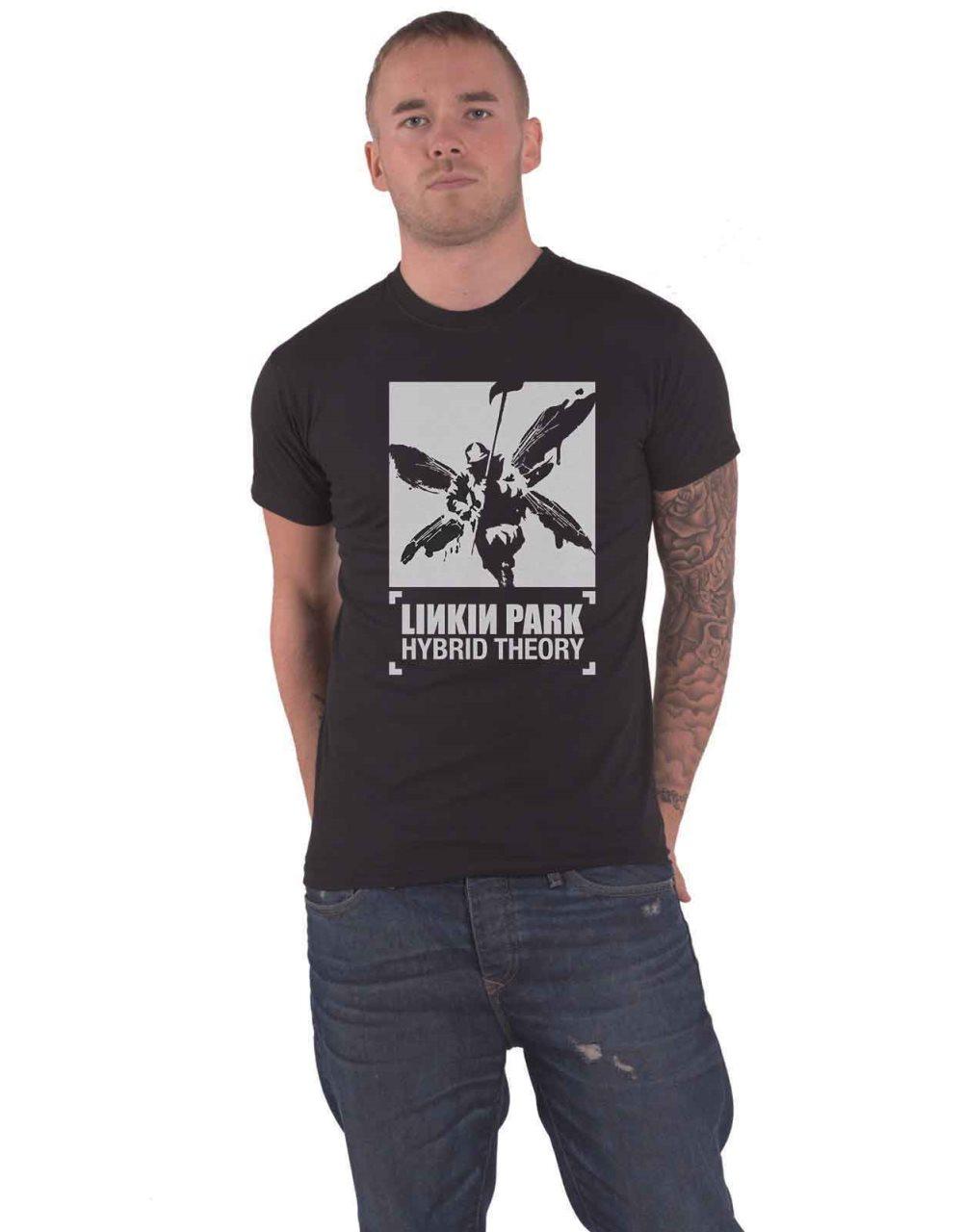 Linkin Park T Shirt Soldier Hybrid Theory Band Logo Official Unisex Black