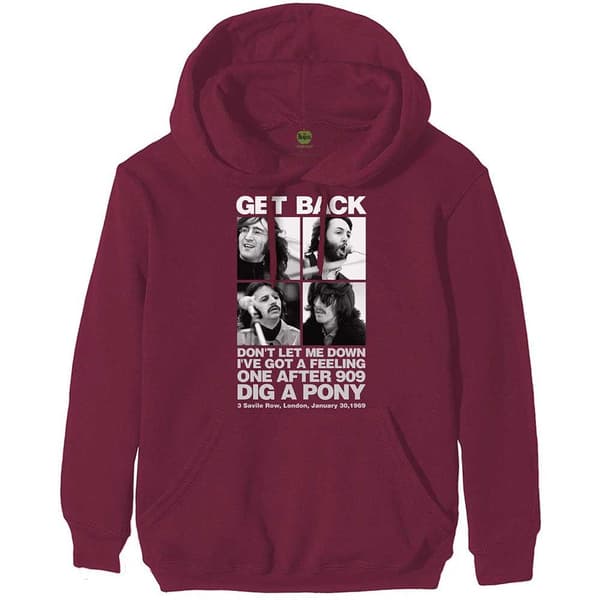 The Beatles Unisex Pullover Hoodie: 3 Savile Row (Medium)