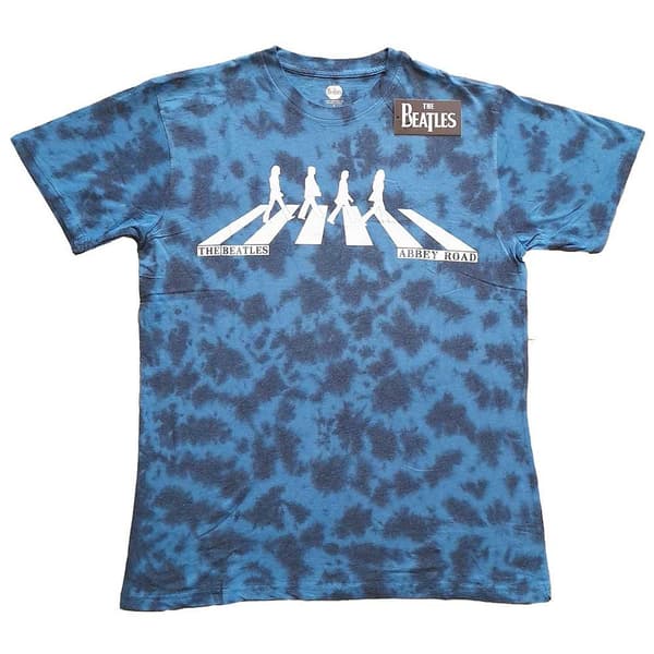 The Beatles Unisex T-Shirt: Abbey Road Crossing (Dip-Dye) (X-Large)