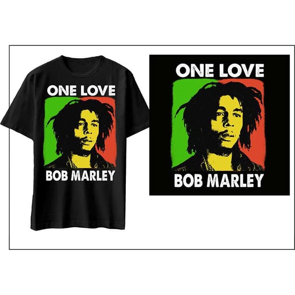 Bob Marley Unisex T-Shirt: One Love (Large)