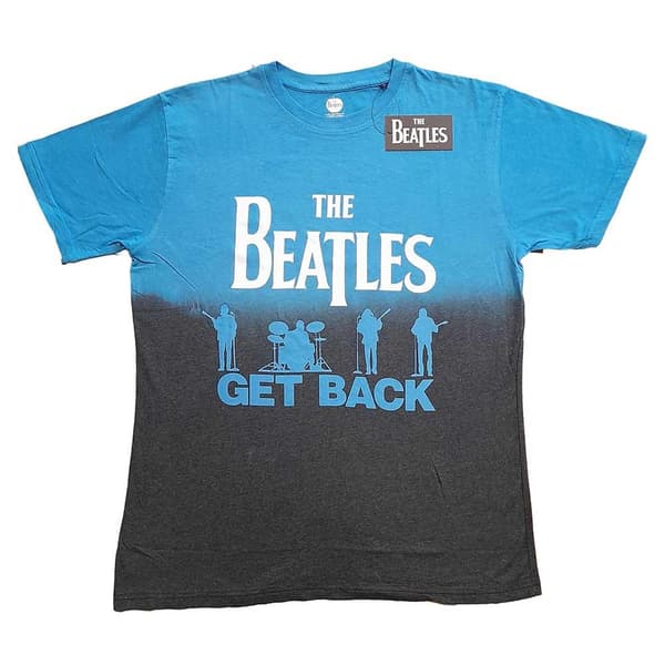 The Beatles Unisex T-Shirt: Get Back (Dip-Dye) (Small)