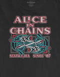 Miniatyrbild 3 av 3: Alice In Chains T Shirt Totem Fish Band Logo Official Mens Black