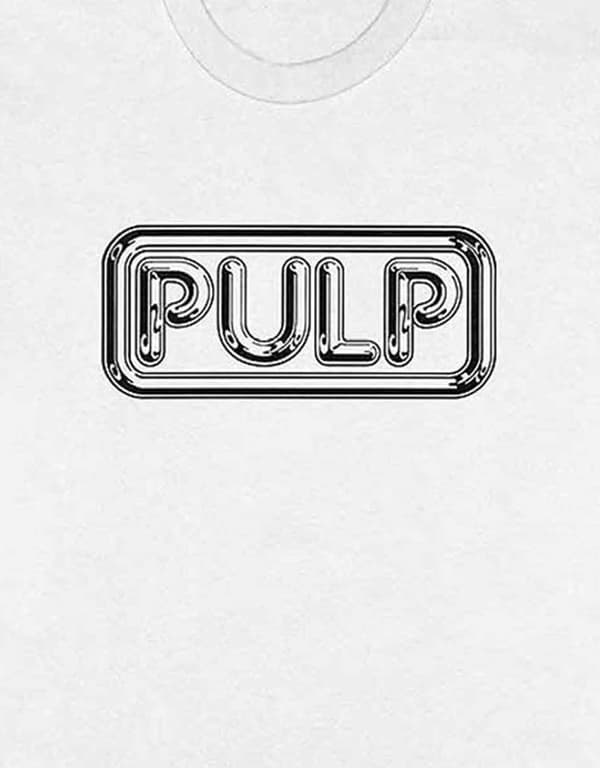 Pulp T Shirt Different Class Band Logo Official Mens White