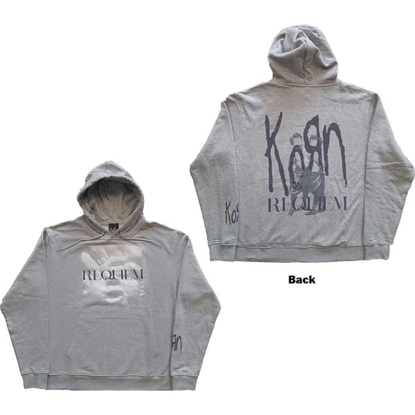Korn Unisex Pullover Hoodie: Requiem (Back Print) (Small)