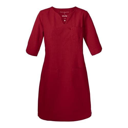 75962 Emma dress GOTS w Dark Red Dam