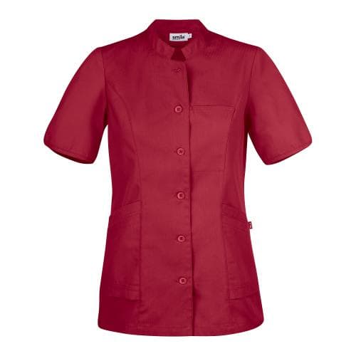 70104 Aila blouse w Dark Red Dam