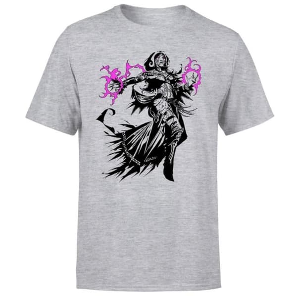 MAGIC THE GATHERING: MTG - Liliana Character Art T-Shirt - Grey - XL