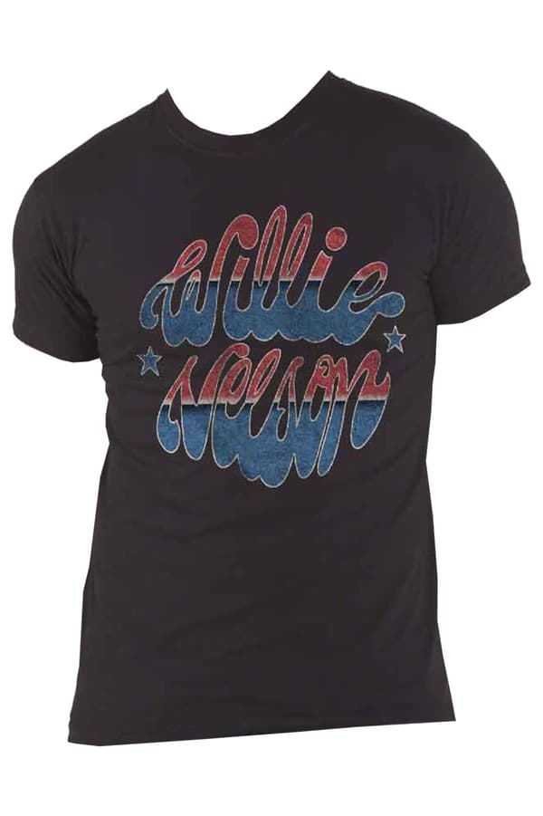 Willie Nelson T Shirt Americana Logo Official Mens Black