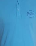 Miniatyrbild 2 av 5: The Beatles Polo Shirt Drum Band Logo Official Mens Light Blue