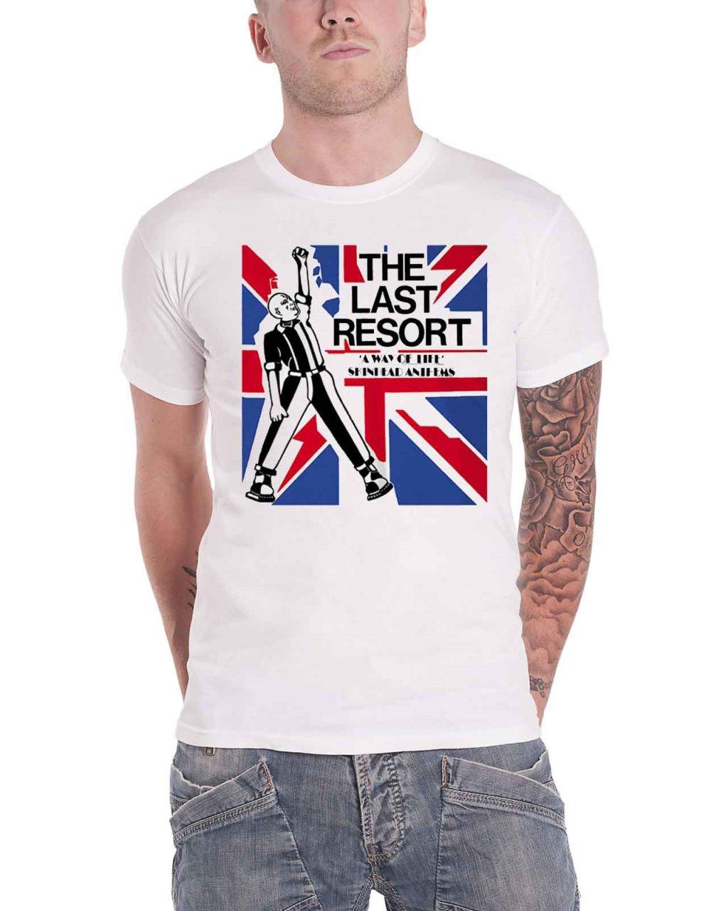 The Last Resort T Shirt A Way Of Life Band Logo Official Mens Black