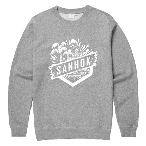 PUBG Sanhok sweatshirt Gråmelerad M Medium Player Unknown Battleground