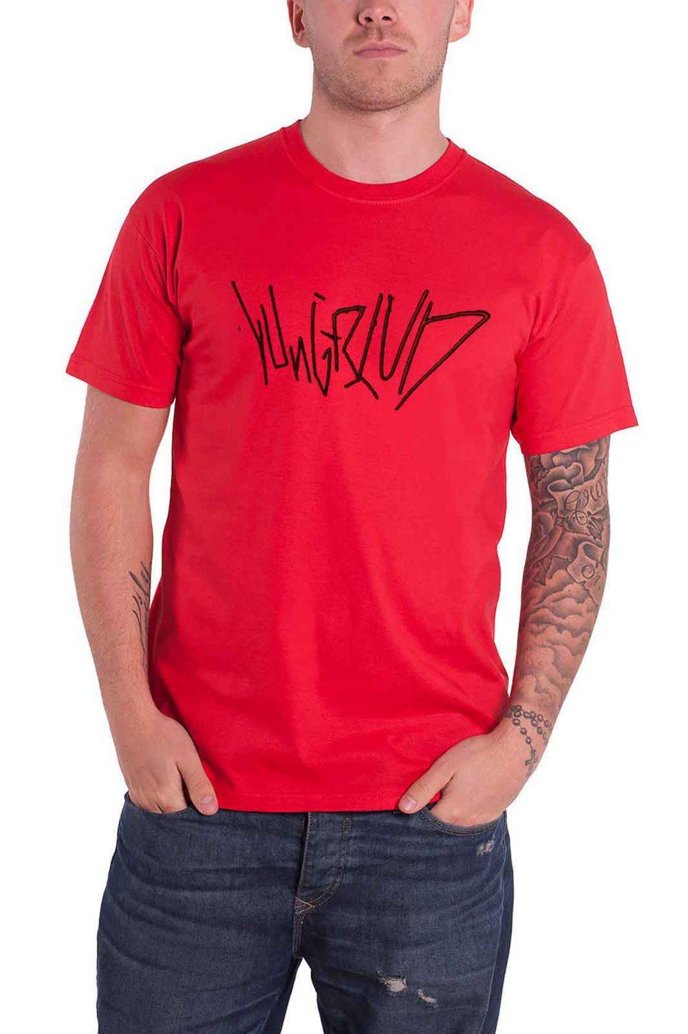 Yungblud T Shirt Life on Mars Logo Official Mens Red