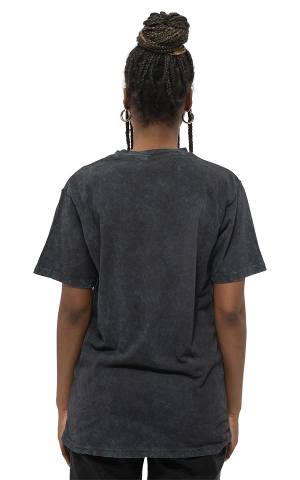 The Rolling Stones T Shirt Leopard Tongue Official Unisex Black Acid Wash