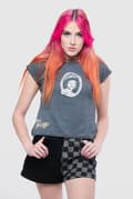 Miniatyrbild 1 av 4: Sex Pistols Crop Top Shirt God Save The Queen Official Womens Mineral Wash