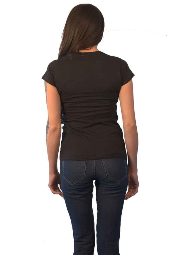 Jimi Hendrix T Shirt Galaxy Band Logo Official Womens Skinny Fit Black