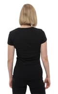 Miniatyrbild 4 av 4: AC/DC T Shirt Diamante Classic Band Logo Official Womens Black Skinny Fit