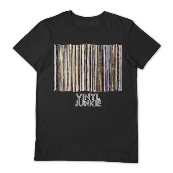 Vinyl Junkie - Black T-Shirt (S)