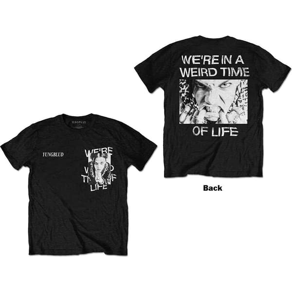 Yungblud Unisex T-Shirt: Weird Time Of Life (Back Print) (Medium)