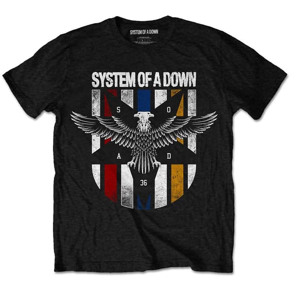 System Of A Down Unisex T-Shirt: Eagle Colours (X-Large)