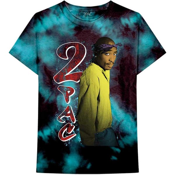Tupac Unisex T-Shirt: Vintage Tupac (Dye-Wash) (X-Large)