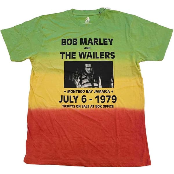 Bob Marley Unisex T-Shirt: Montego Bay (Dip-Dye) (X-Large)
