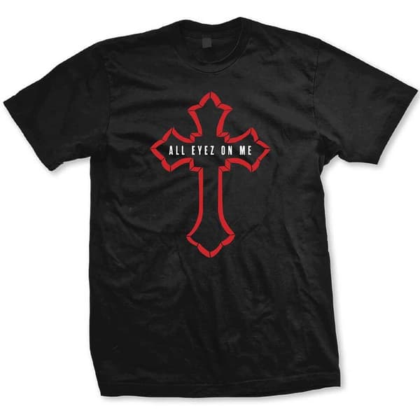 Tupac Unisex T-Shirt: All Eyez Logo (Medium)