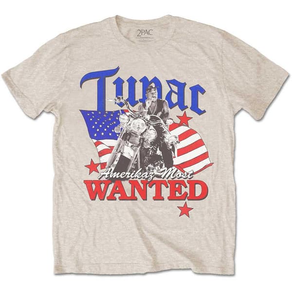 Tupac Unisex T-Shirt: Most Wanted (Large)