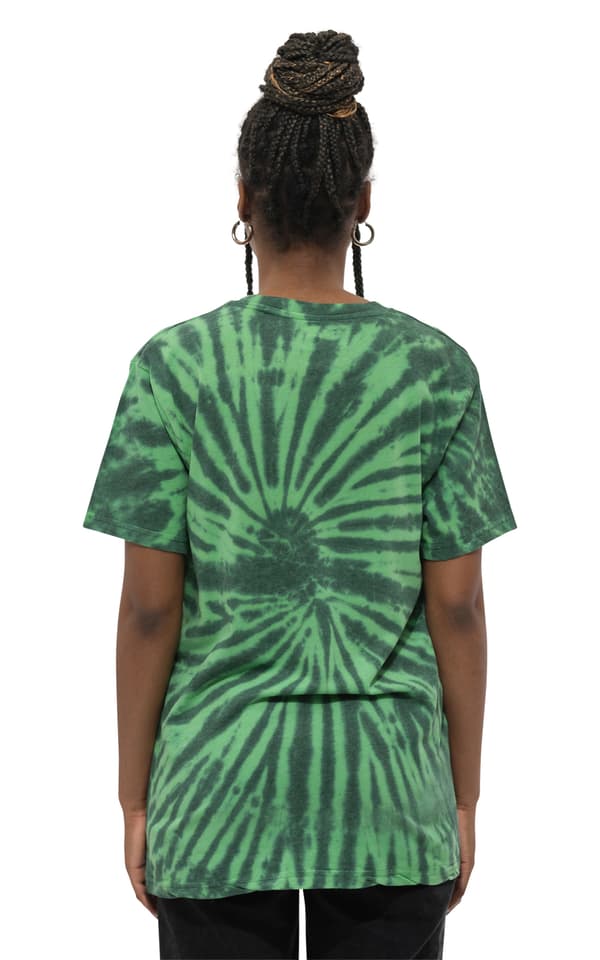 Bob Marley T Shirt Smoke Portrait Official Unisex Tie Dye Green