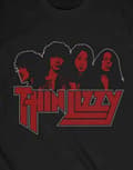 Miniatyrbild 3 av 3: Thin Lizzy T Shirt Band Photo Logo Official Mens Black